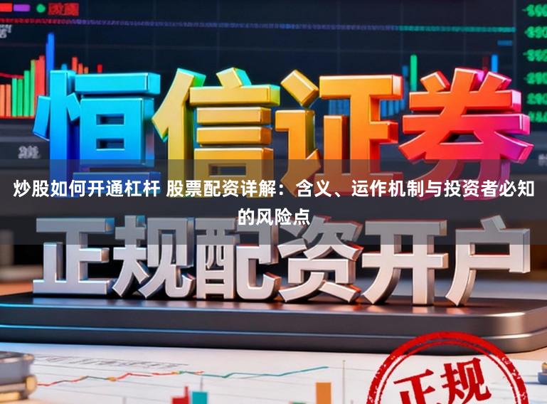 炒股如何开通杠杆 股票配资详解：含义、运作机制与投资者必知的风险点