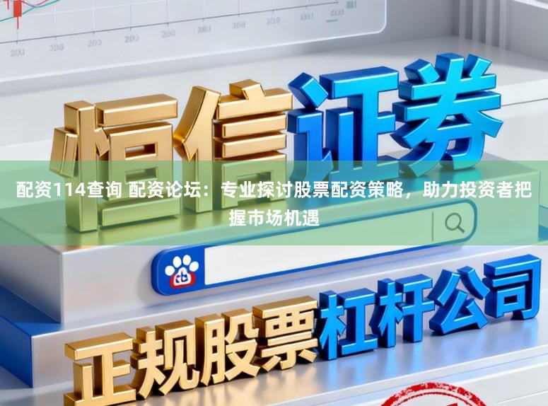 配资114查询 配资论坛：专业探讨股票配资策略，助力投资者把握市场机遇